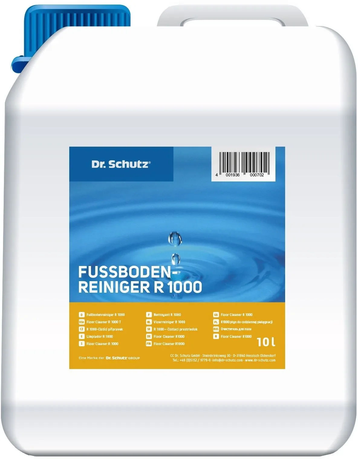 "Vloerreiniger 10 liter, professionele vloerreiniger voor 10000 m², reiniger image"