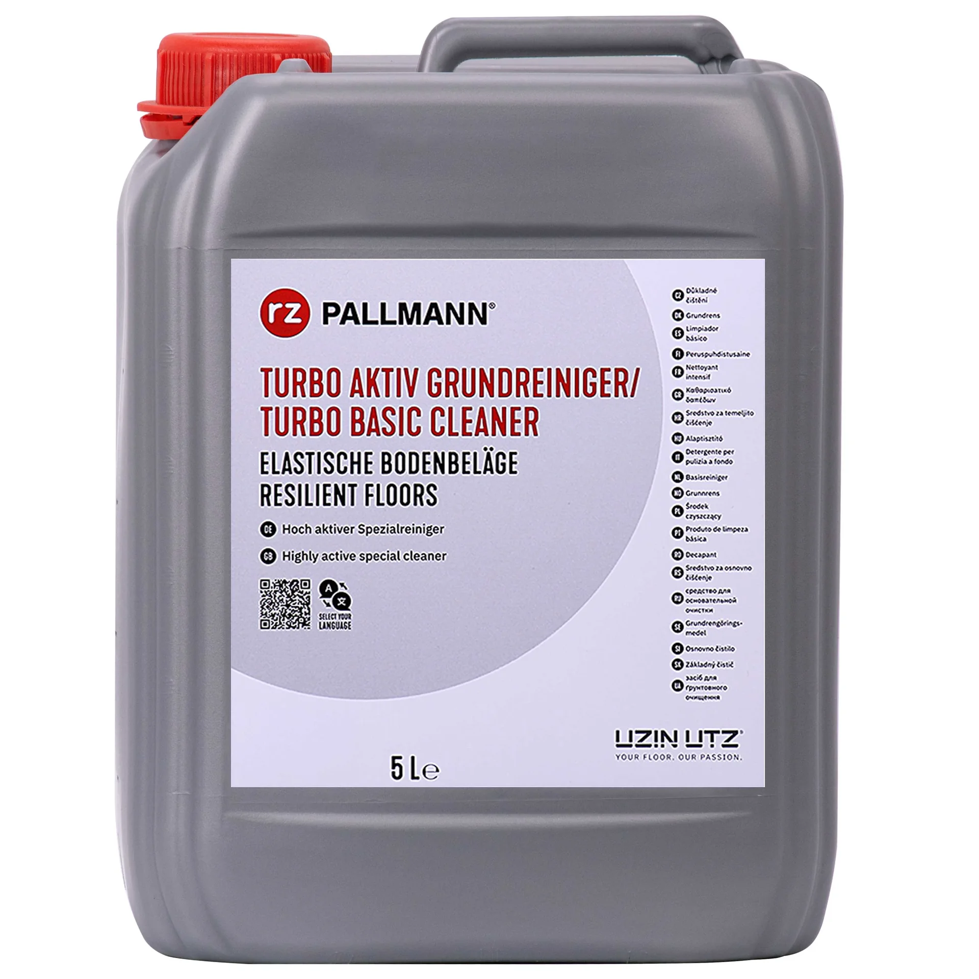 "Vloerreiniger elastische vloeren, intensieve reiniger, 5 liter turbo reiniger voor vloer image"