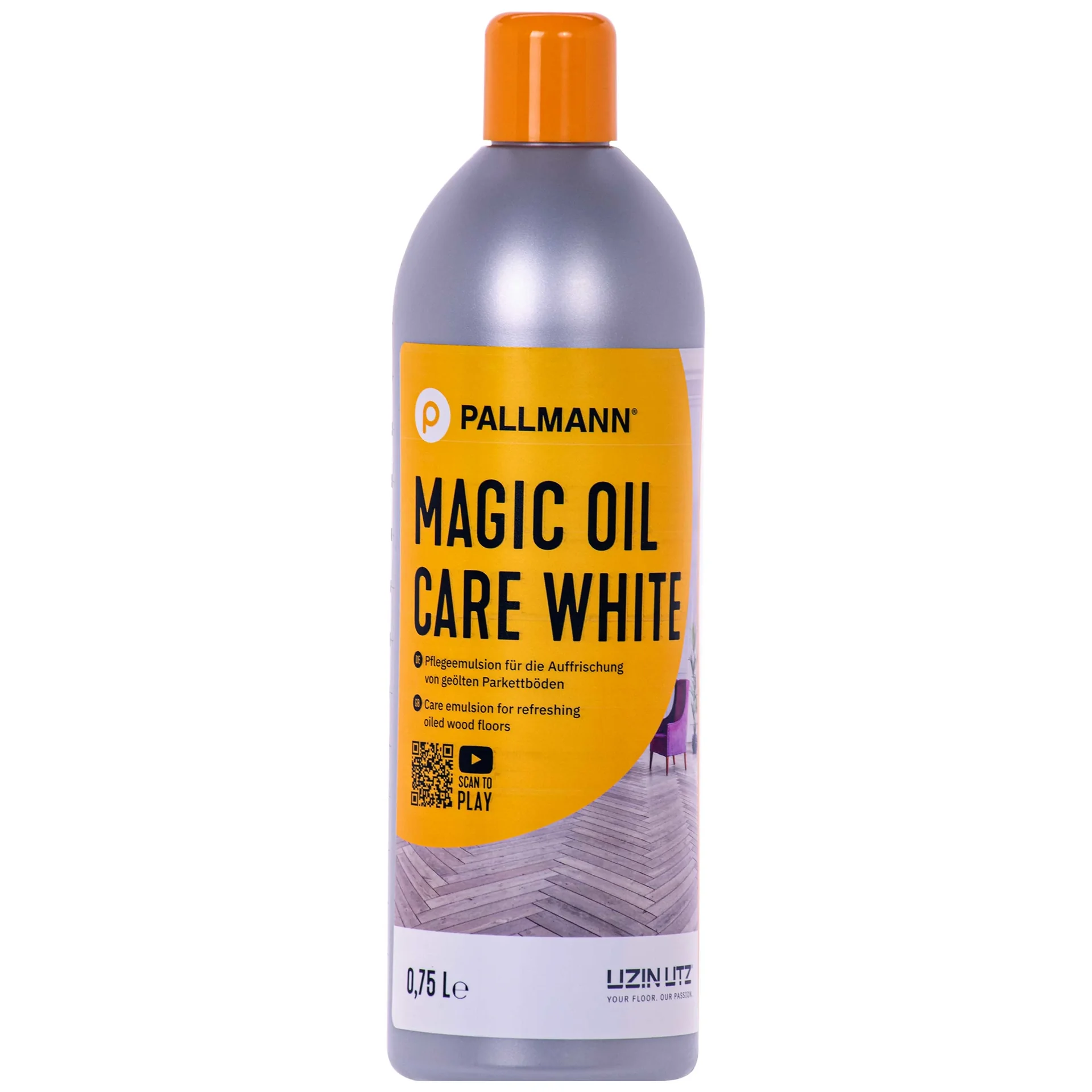 "Onderhoud geoliede parketvloer, parketolie wit, 750 ml, witte parketolie image"