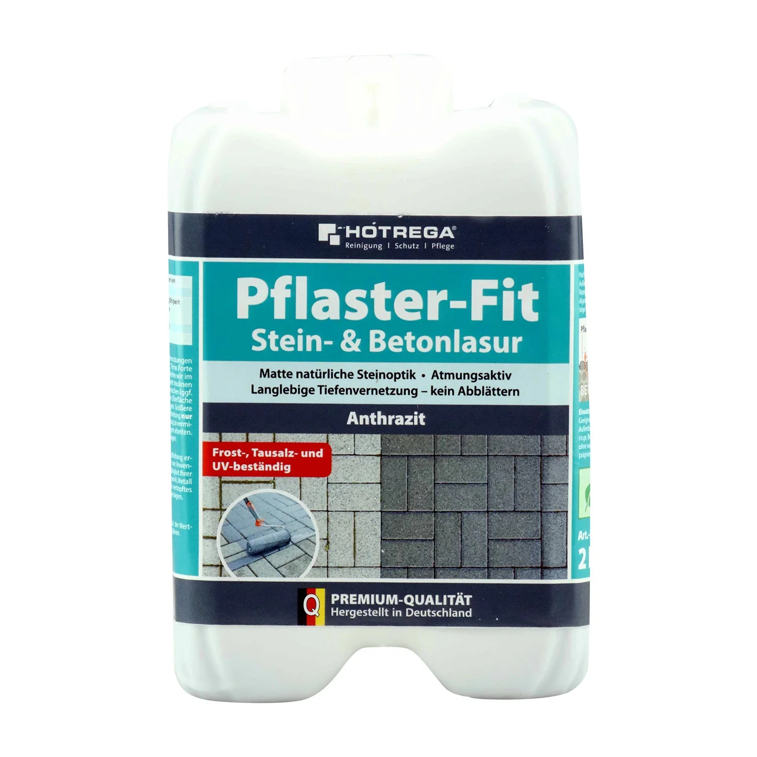 "Beton impregneren, stenen impregneren, steen- & betonlasur antraciet, 6 x 2 liter image"