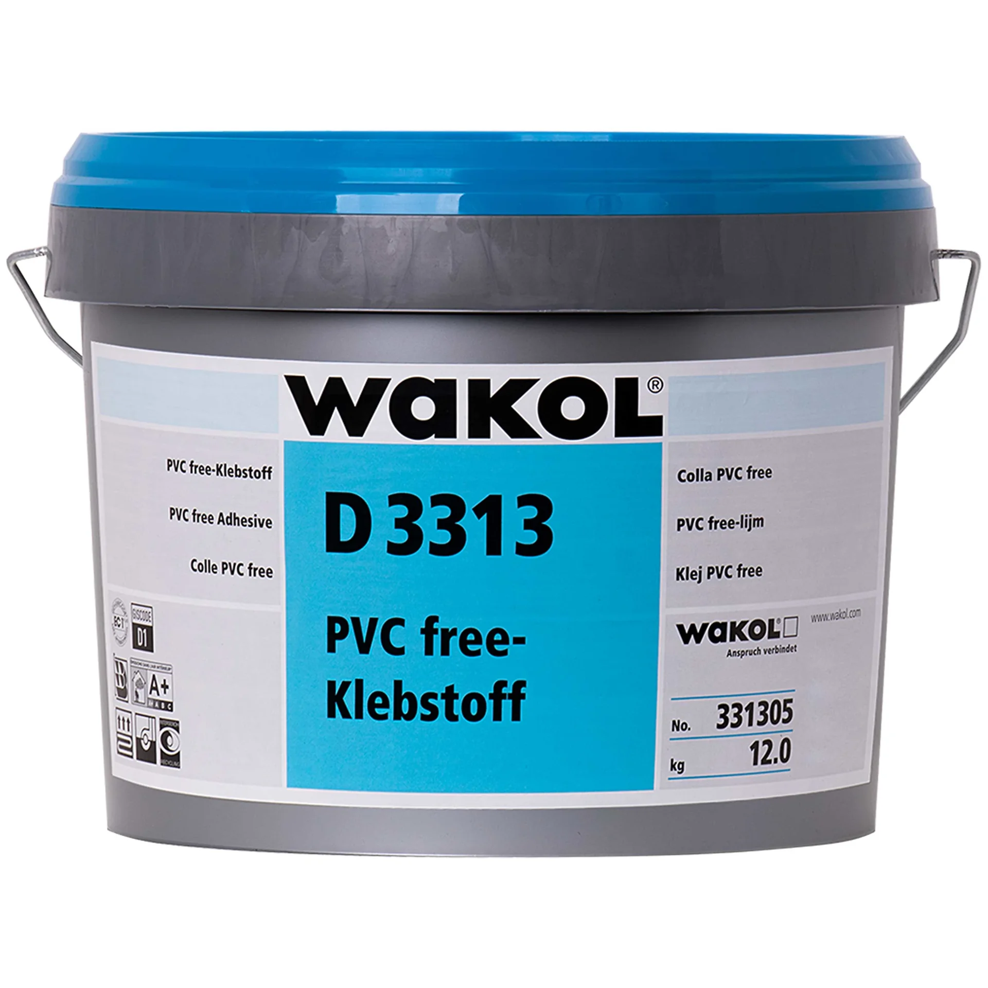 "PVC-vrije lijm 12kg, Wakol D 3313, PVC vrije vloerlijm image"
