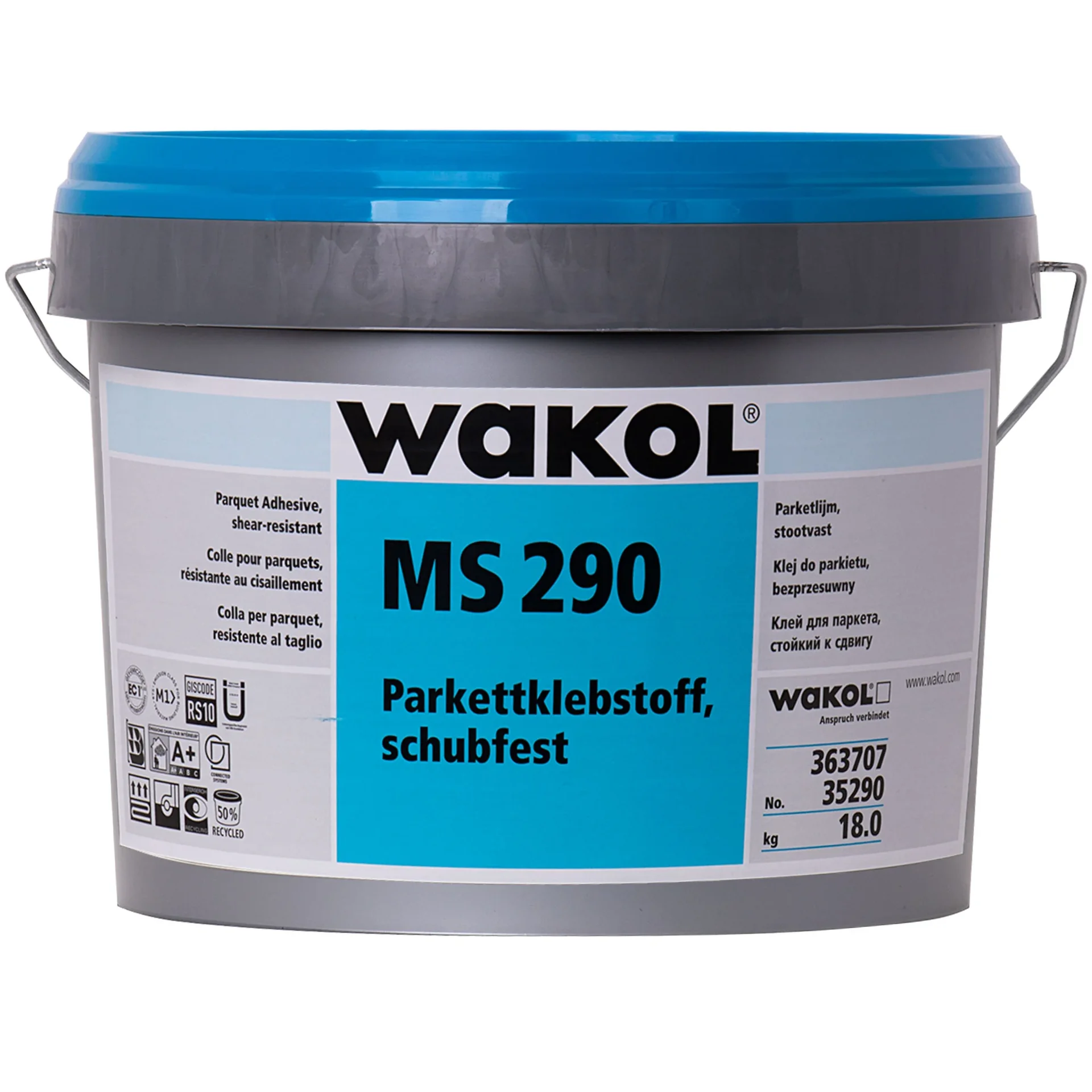 "Parketlijm schuifvast, 18kg, weekmakervrije parketlijm image"