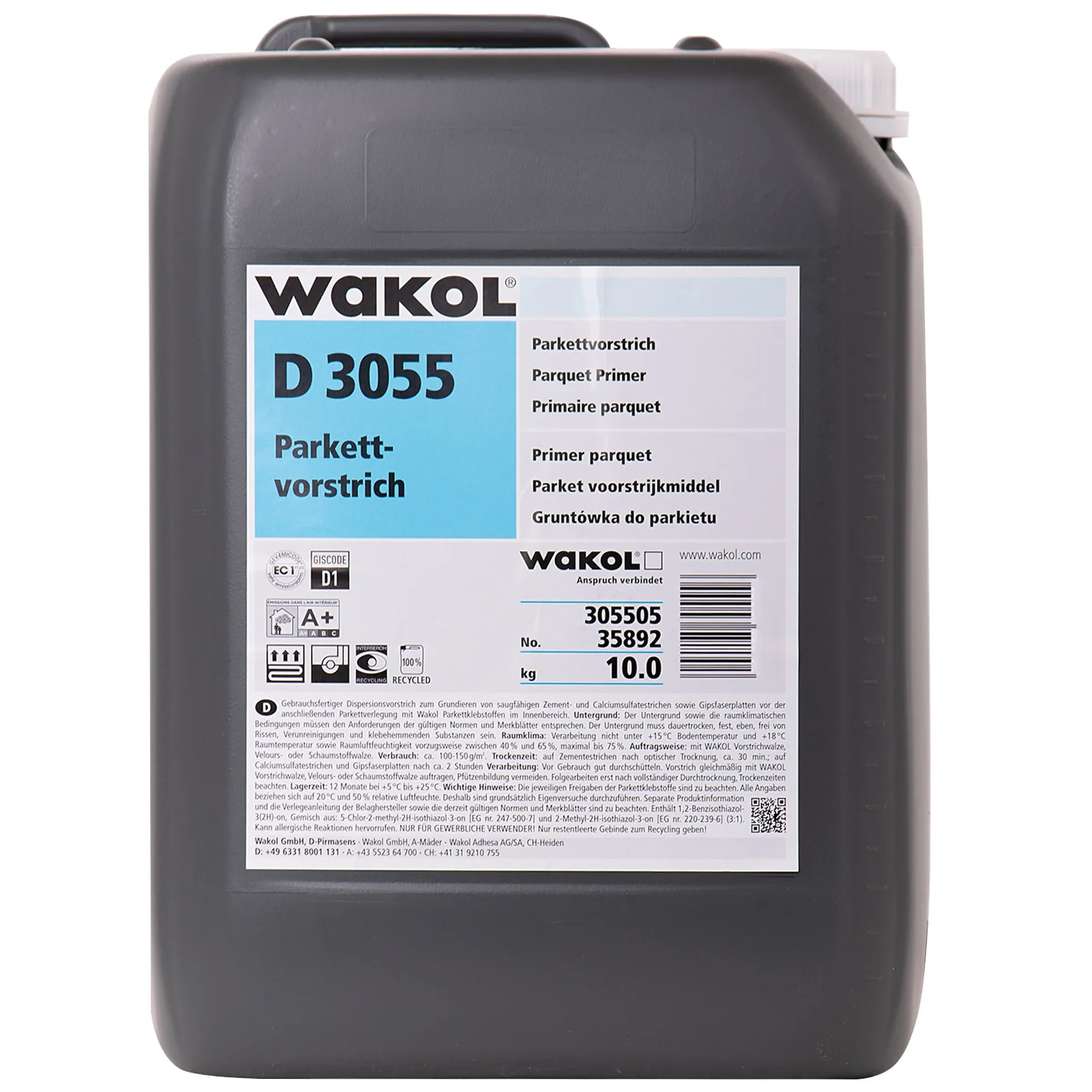 "Parket primer, Parket voorstrijk, Voorstrijk 10kg, Primer parket image"