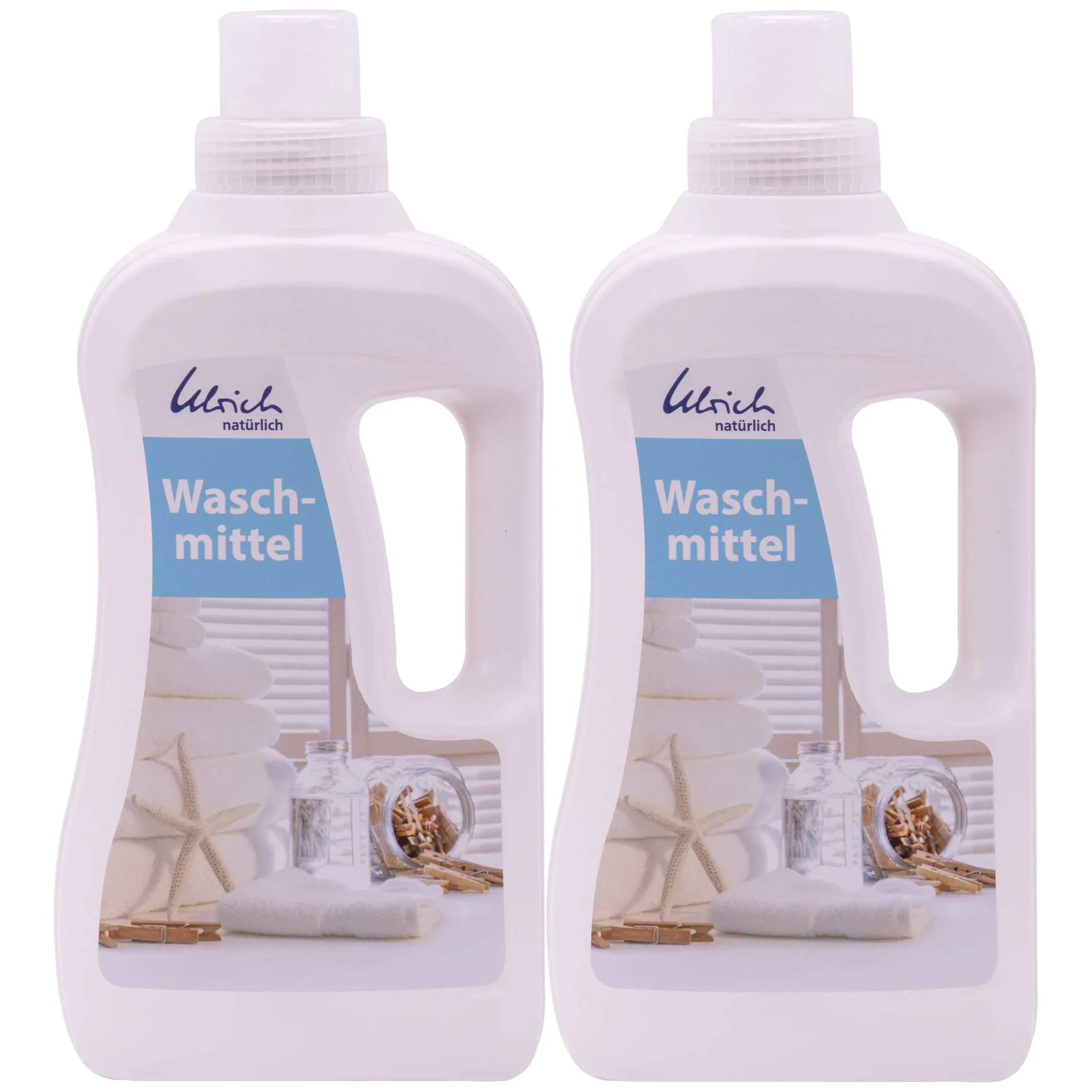 "Wasmiddel 2 x 1 Liter, vloeibaar, ecologisch, natuurlijk, vegan, NCP-gecertificeerd image"