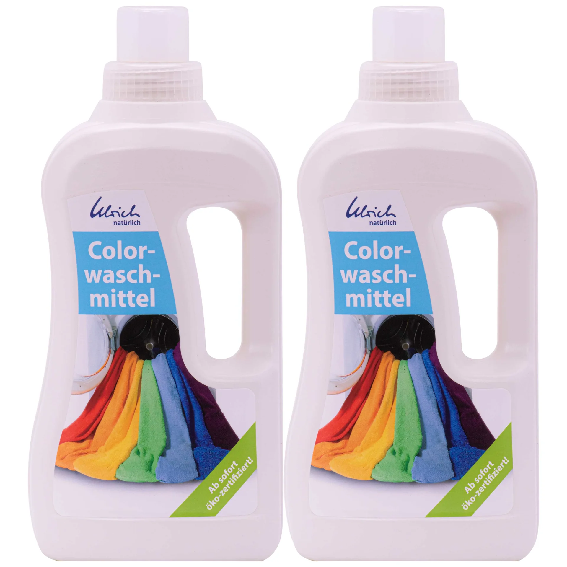 "Wasmiddel color, 2 x 1 Liter vloeibaar, wasmiddel voor gekleurde was, vegan, NCP-vegan gecertificeerd image"