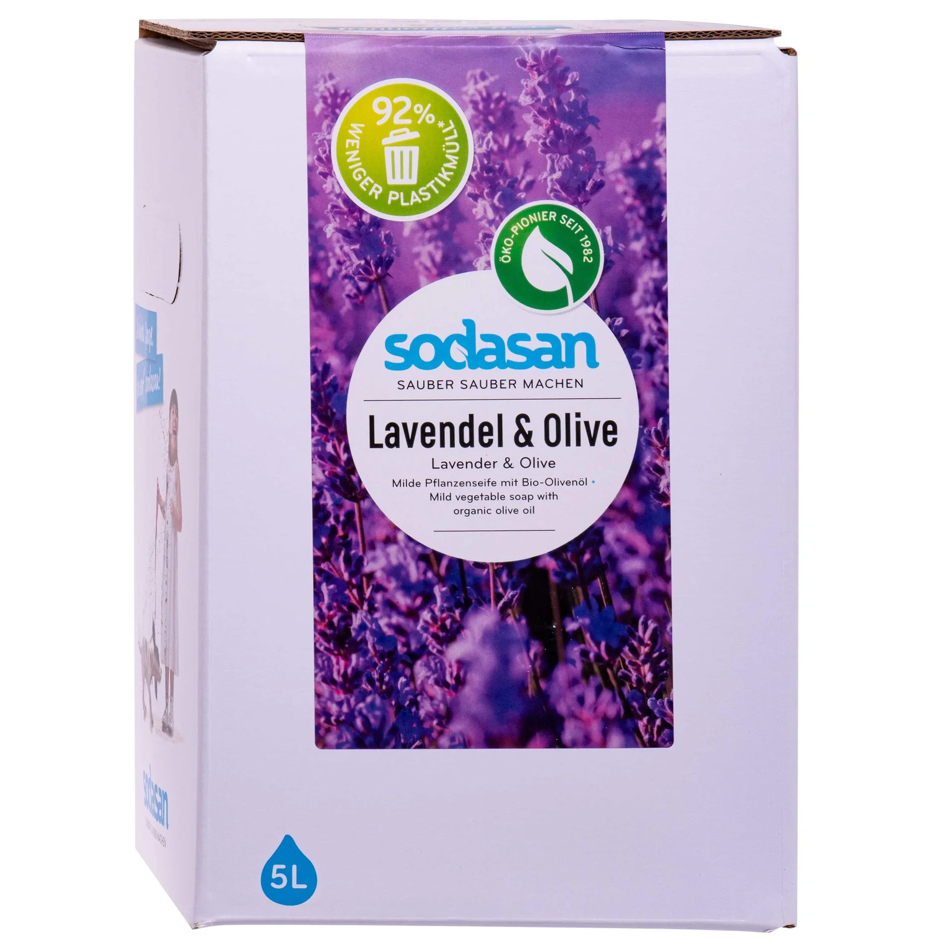 "Vloeibare zeep lavendel, 5 Liter navulling, natuurlijke handzeep image"
