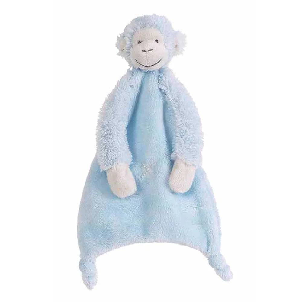"Happy Horse Baby knuffeldoek aapje Mickey blauw image"
