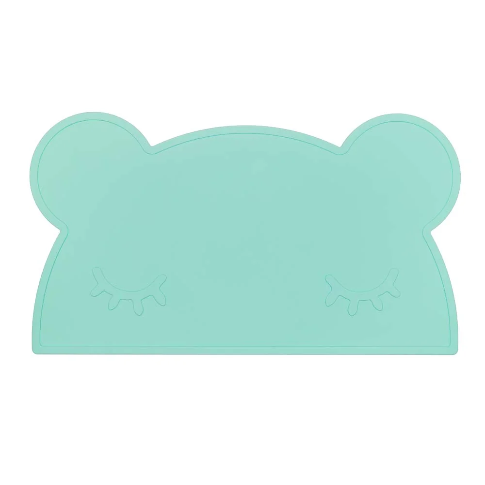 We Might Be Tiny kinder placemat silicone beer mint