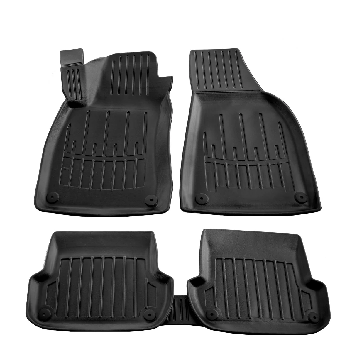 "Audi A4 B7 voetmatten, 3D rubberen voetmatten, pasvorm automatten A4 B7 (2004-2008) image"