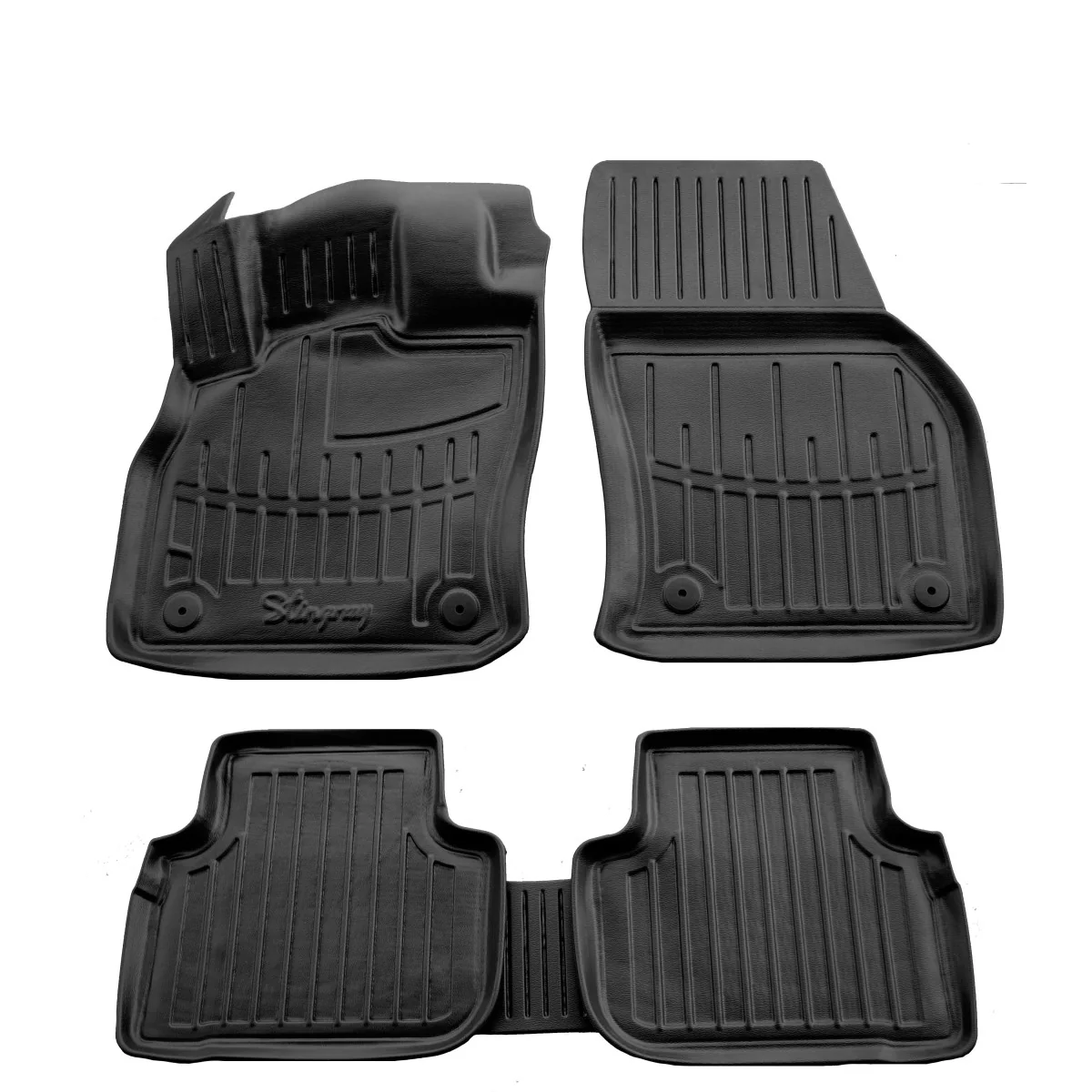 "3D rubberen automatten voor Audi Q3 (F3) vanaf 2019, polyurethaan, geurloos image"