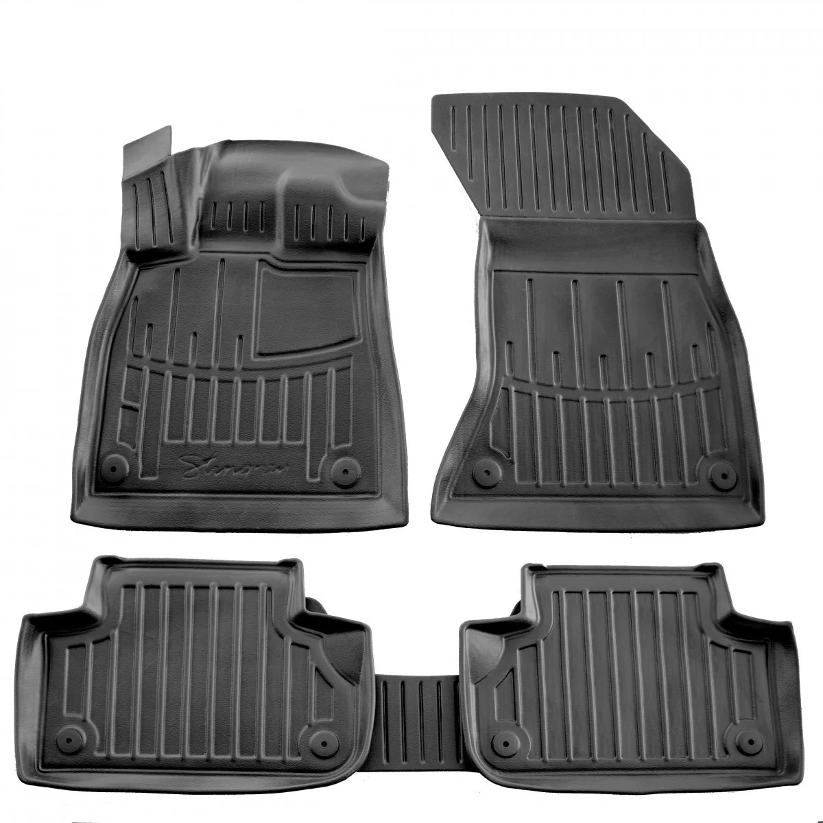 "Rubberen vloermatten auto 3D, pasvorm automatten, Audi Q5 (FY) 2016-2024, auto vloermatten image"