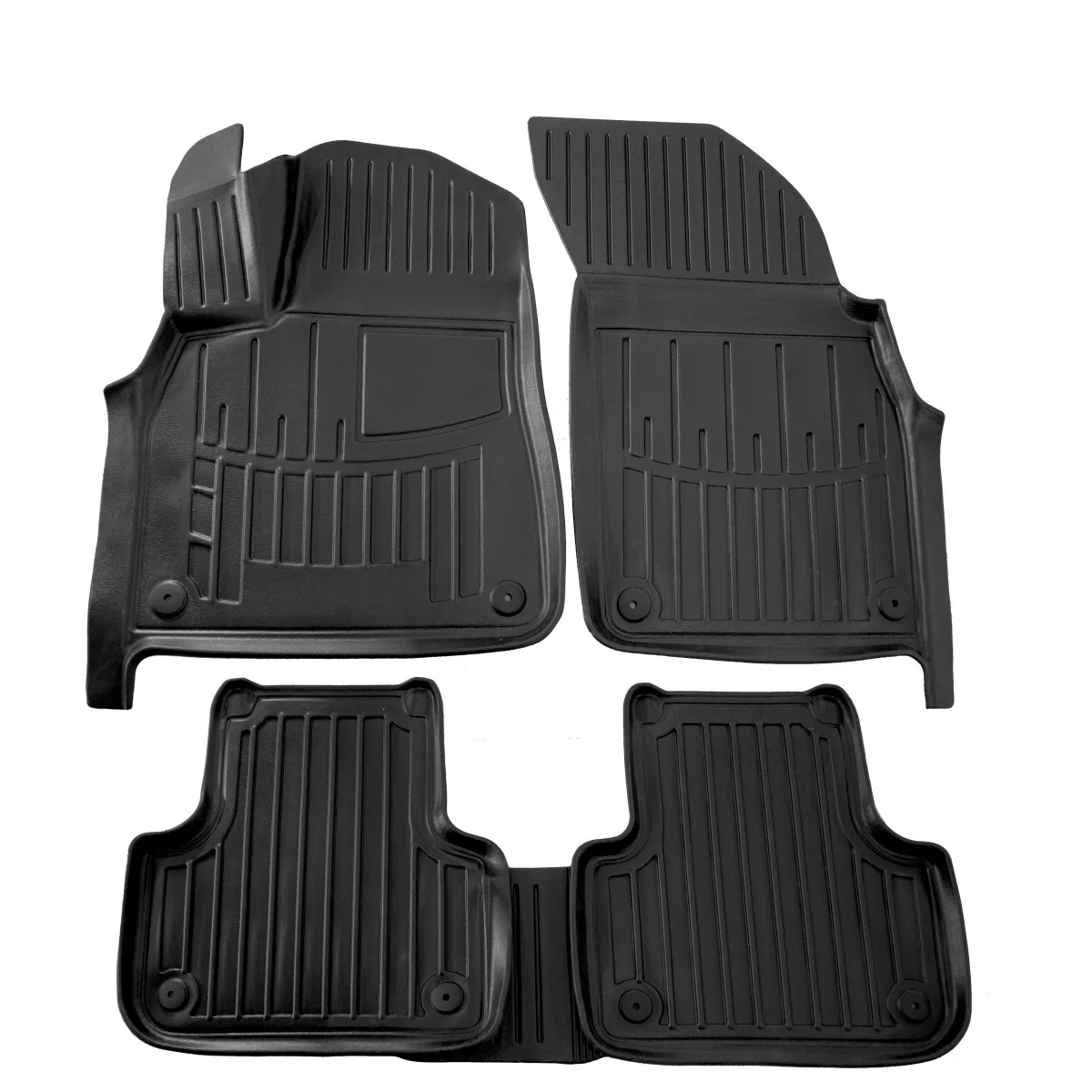 "Audi Q7 voetmatten, Q7 4M voetmatten (2015-2024), 3D rubberen automatten, passend image"