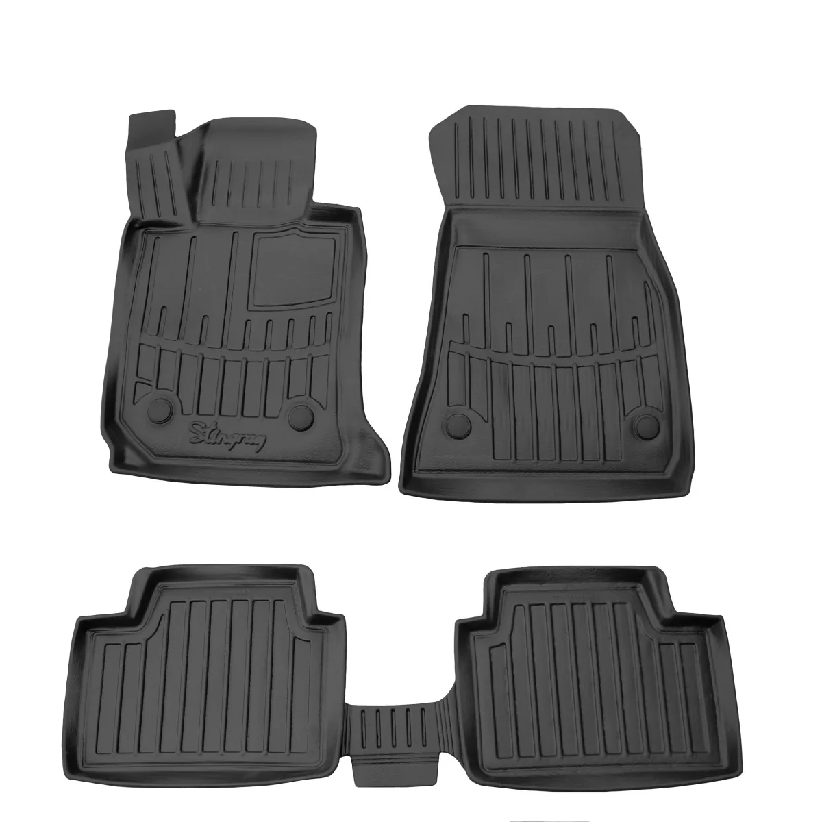 "BMW 3 G21 vloermatten, Gummimatten BMW 3 Serie, 3D automatten, precies passende automatten image"