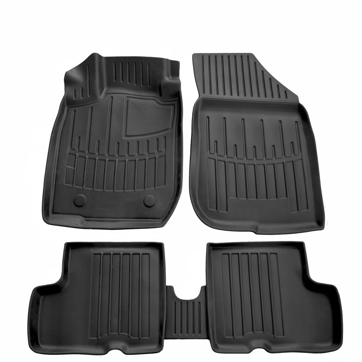 "Dacia Duster voetmatten, 3D Gummivoetmatten, passend, 2015-2018 2WD, Polyurethaan image"