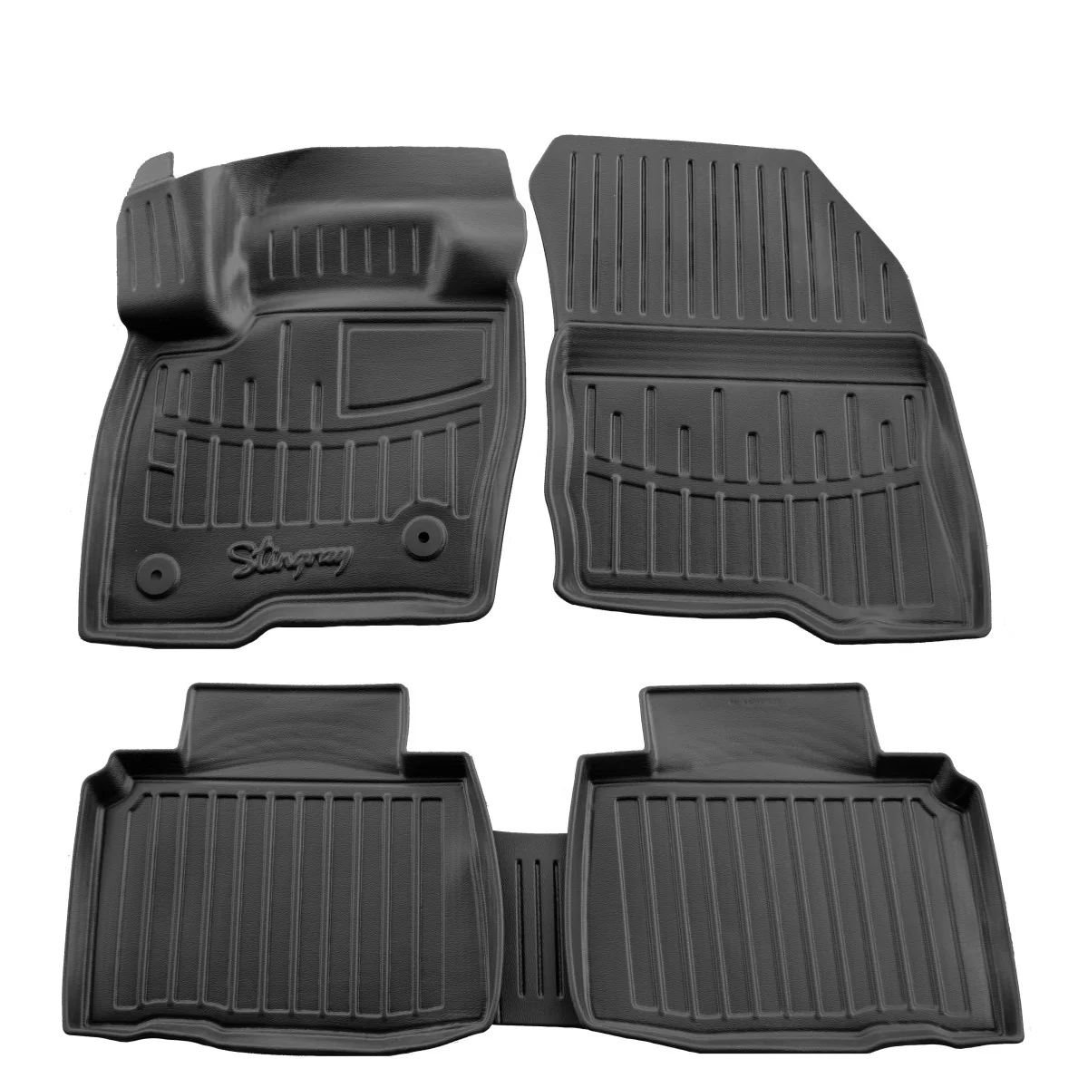 "Rubberen automatten, automattenset, 3D, pasvorm automatten FORD Edge (CD539) 2014-2020, polyurethaan, antislip image"