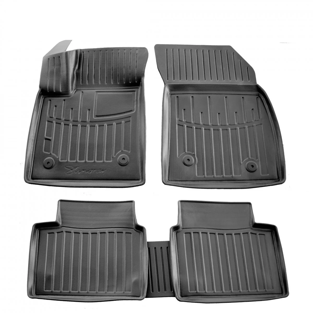 "Rubberen voetmatten auto, 3D, nauwkeurig passend, hoge rand, geurloos, voor Ford Focus IV (C519) (2018-...) image"