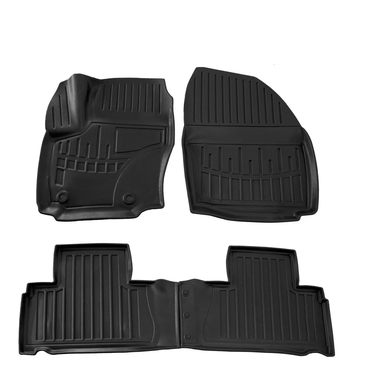 "Rubberen automatten, 3D pasvorm automatten, FORD Galaxy (WA6) 2006-2015, met hoge rand, OWAL Clips image"