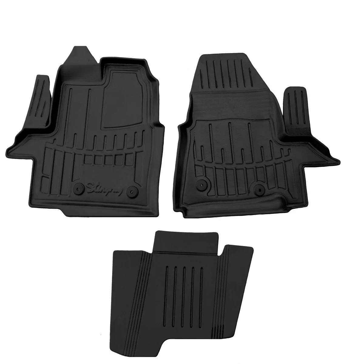 "Rubberen 3D set, passende automatten voor Transit Custom (2012-...) image"