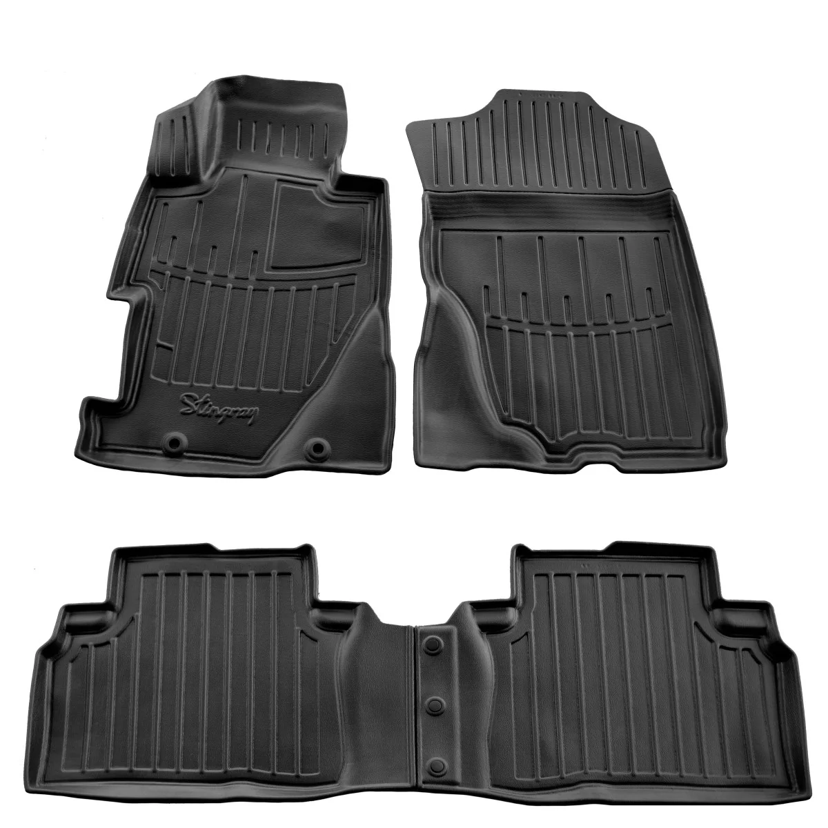 "Autovloermatten, 3D Gummimatten Auto voor HONDA Civic 4D (2006-2011), precies passend, Polyurethaan image"