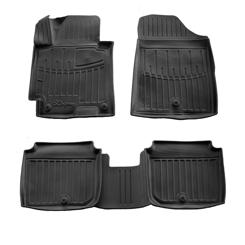 "Rubberen vloermatten auto, 3D, Hyundai Elantra (MD) (2010-2015), passgenau, met hoge rand, automatten rubber image"