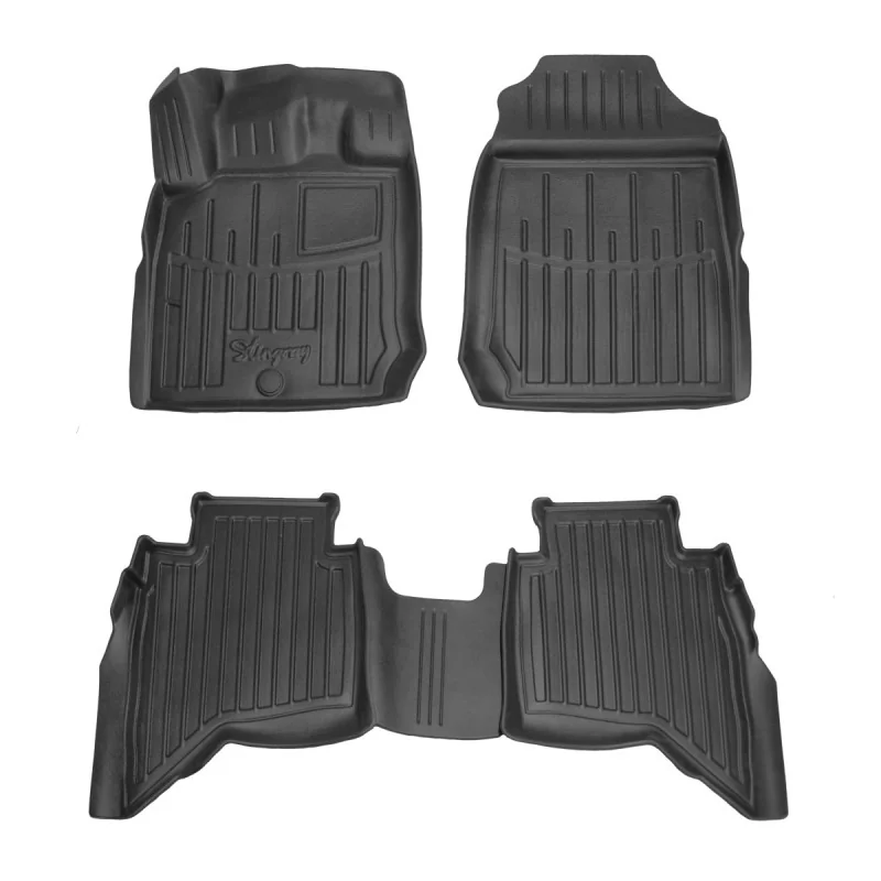 Rubberen automatten, 3D, pasvorm automatten voor ISUZU D-Max (RG) (2019-...)