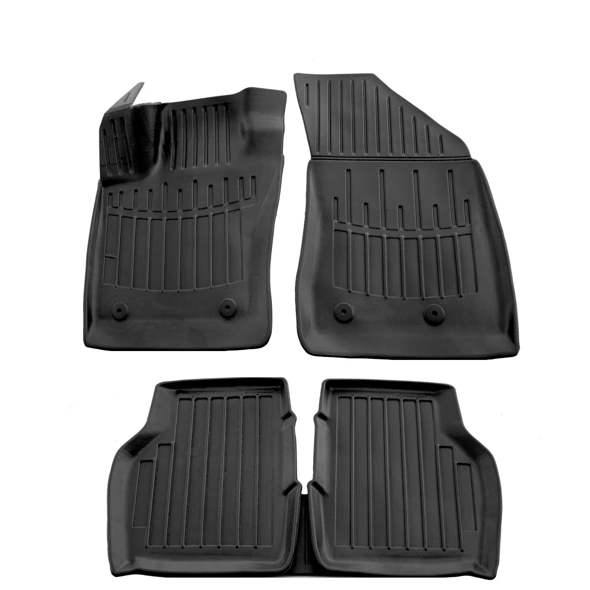 Rubberen automatten, 3D, passgenau, Polyurethaan, geurloos voor Jeep Compass II (2016-)
