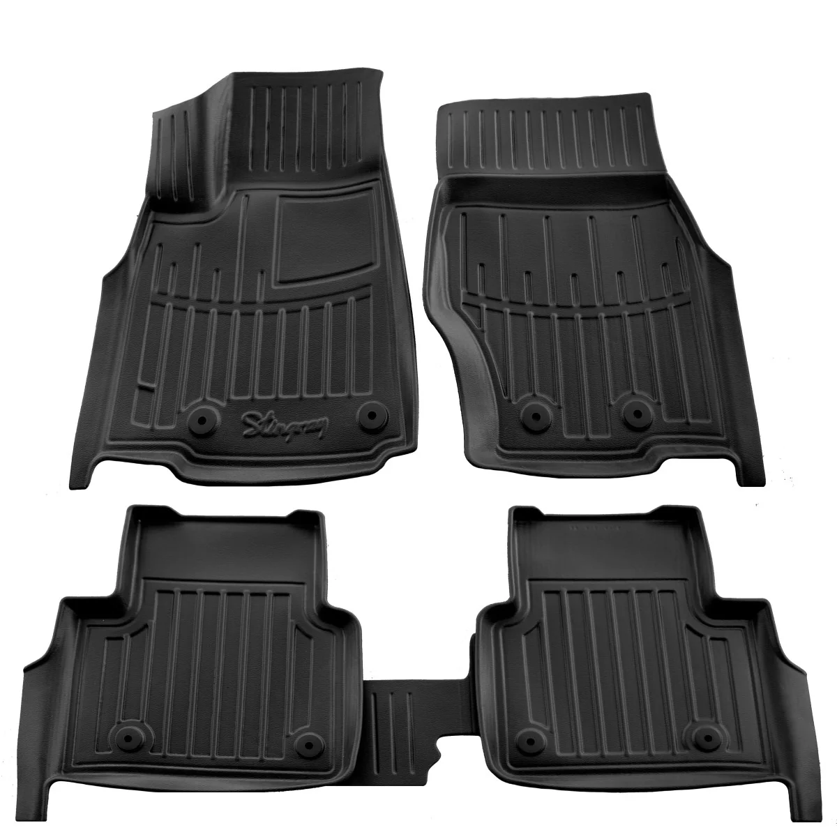 "Auto vloermatten, rubberen vloermatten 3D voor JEEP Grand Cherokee (WL) (2021-...) 7-zitter, precies passend image"