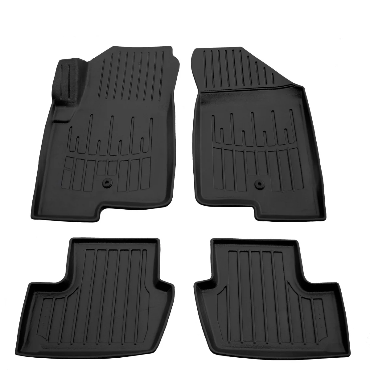 "Rubberen vloermatten auto, 3D automatten set, passend voor JEEP Patriot (2007-2016) met clip image"