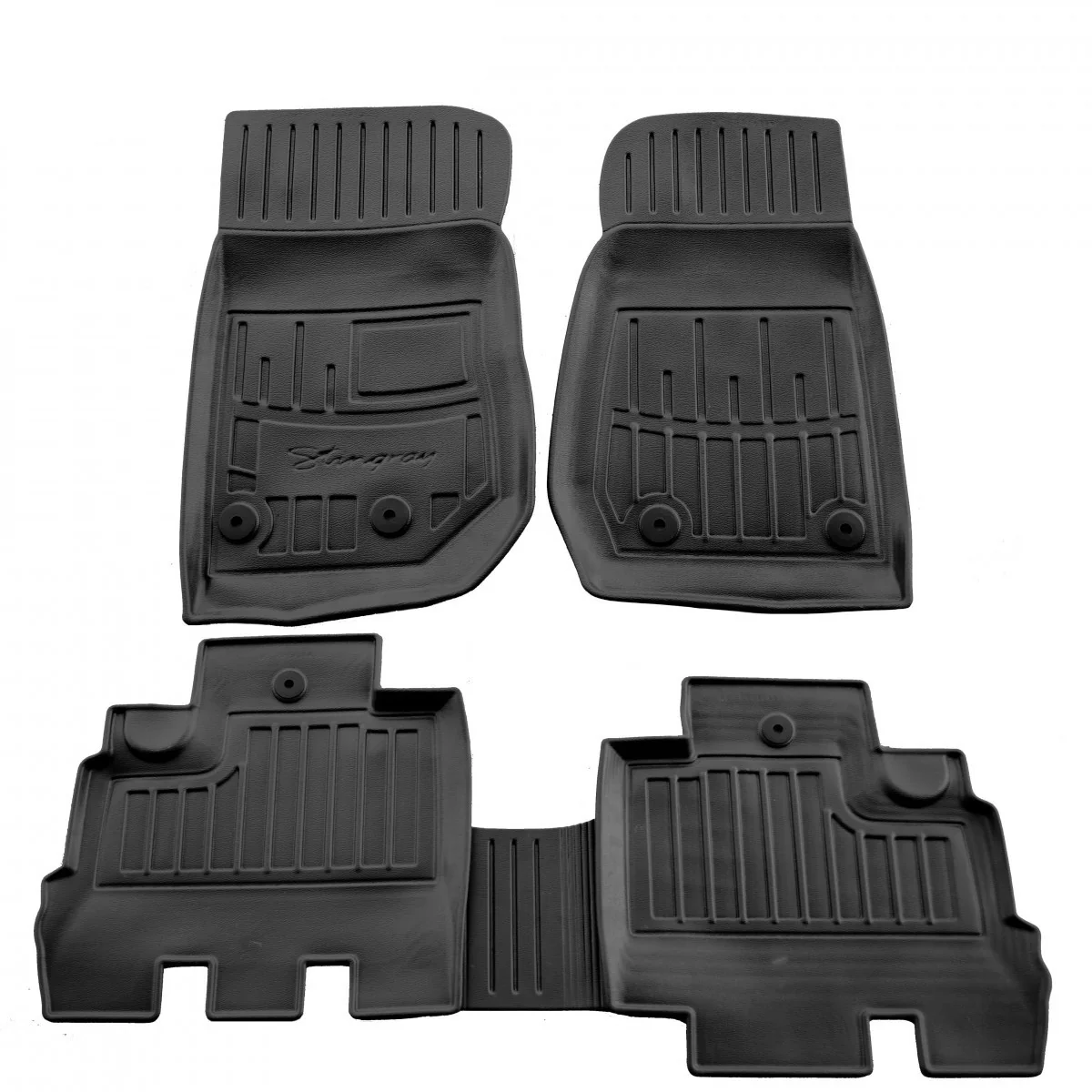"3D Gummimatten Auto, precies passend, polyurethaan, hoge rand, voor JEEP Wrangler JK 5-deurs (2007-2018) image"