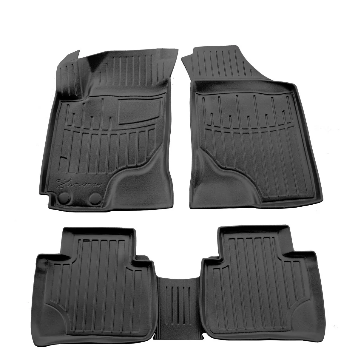 "3D voor KIA Cerato (LD) (2004-2008), precies passend, met hoge rand, geurloos image"