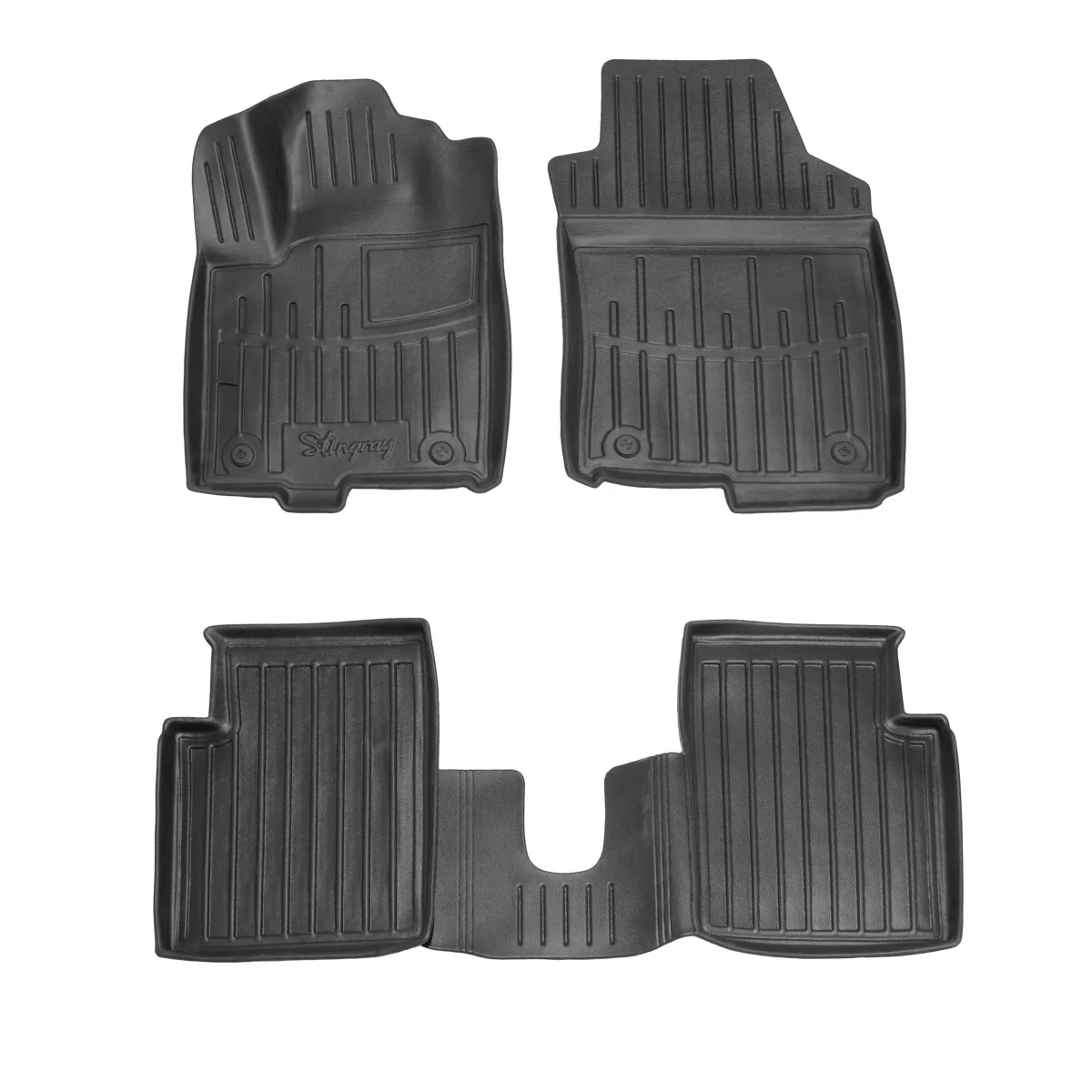 "Autofußmatten Auto, rubberen automatten 3D, precies passend, met hoge rand voor LANCIA Ypsilon (2011-...) image"