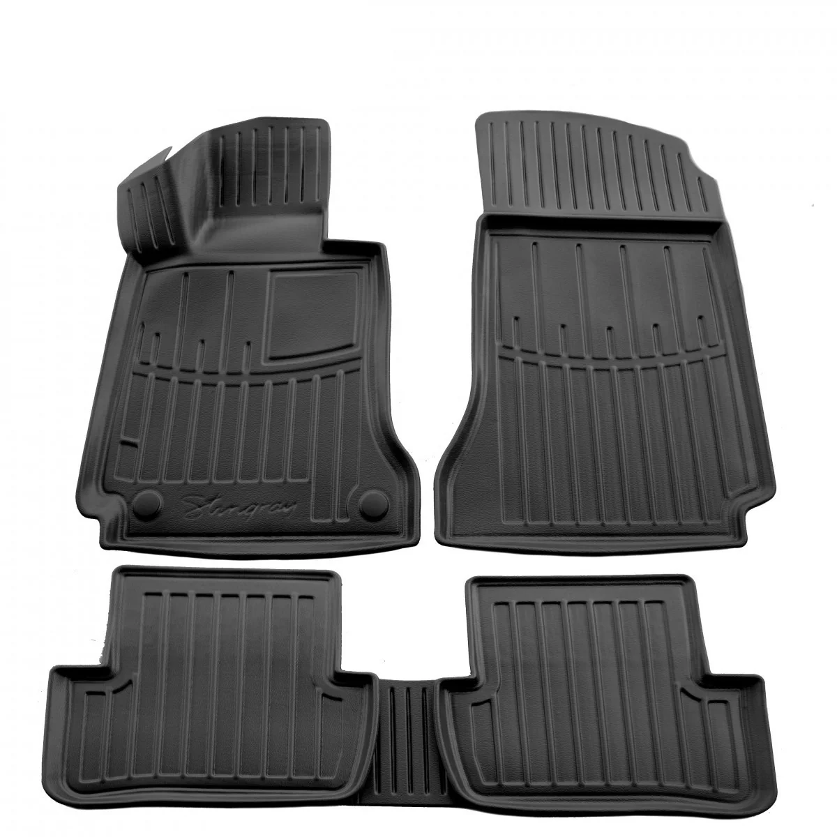 "3D Gummimatten, precies passend en antislip voor MERCEDES BENZ W204 C (2007-2015) image"