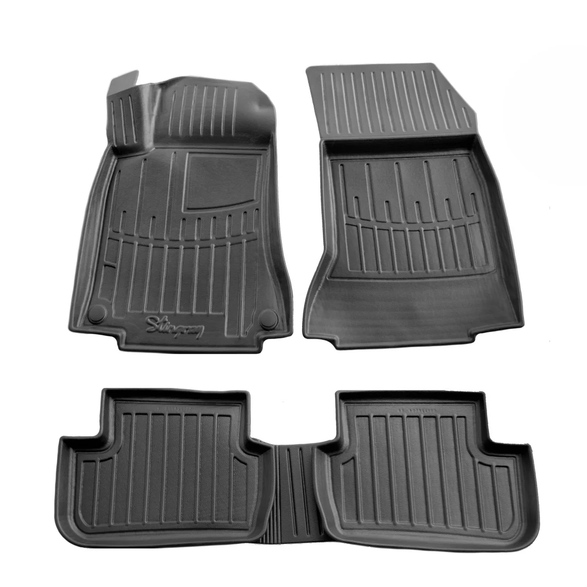 "Automatten, Gummimatten auto 3D voor Mercedes W246 B (2011-2018), passende autovoetmatten image"