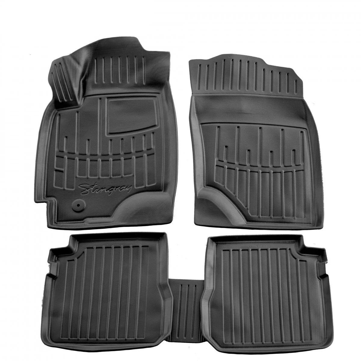 "Rubbermatten auto, 3D, precies passend, polyurethaan, voor MITSUBISHI Outlander (2003-2006) image"