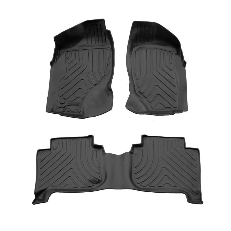 "Rubberen voetmatten auto, 3D pasvorm, hoge rand, voor NISSAN Terrano II (1993-2005) 3-deurs image"