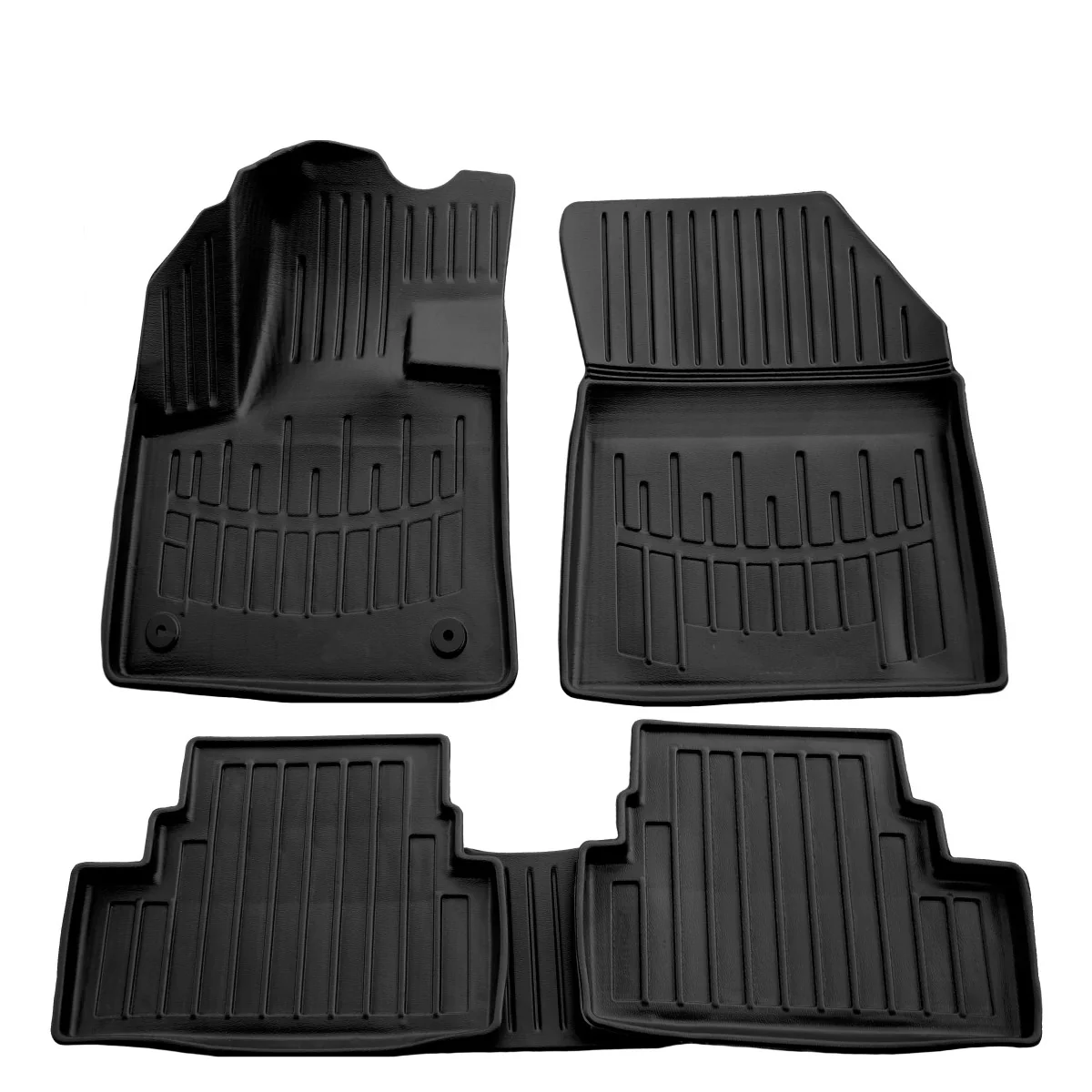 "Rubberen automatten, 3D pasvorm automatten voor OPEL Grandland X (2017-...), antislip automattenset rubber image"