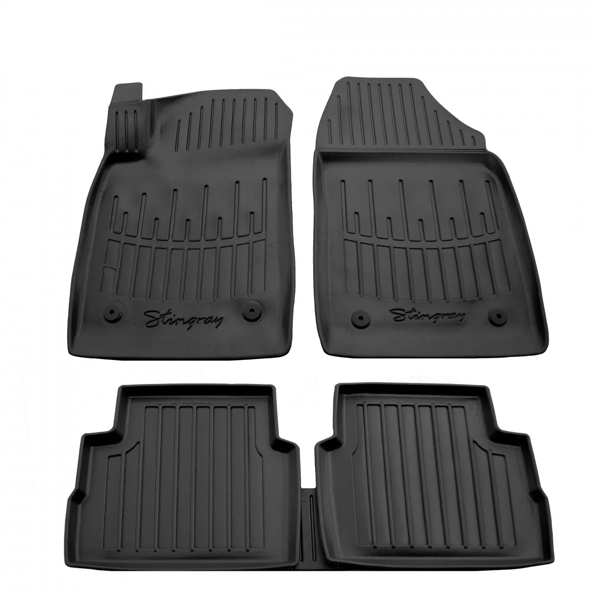 "Auto matten, 3D rubberen matten voor OPEL Vectra C Limousine (2002-2008), precies passende autovoetmatten image"