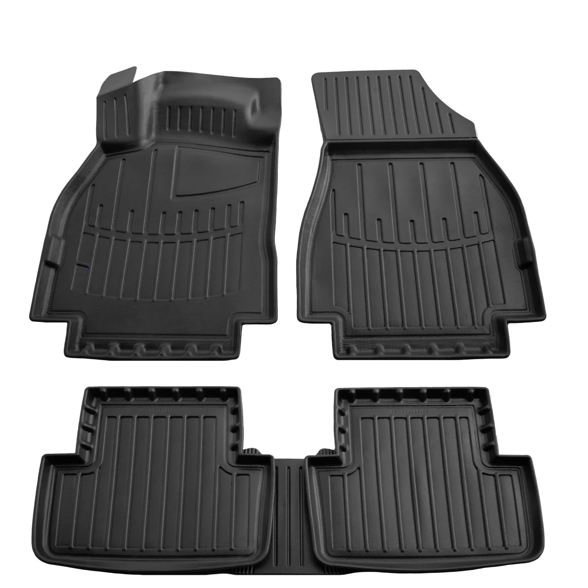 "3D Gummimatten voor RENAULT Megane II (2002-2009), pasvorm en hoge randen image"