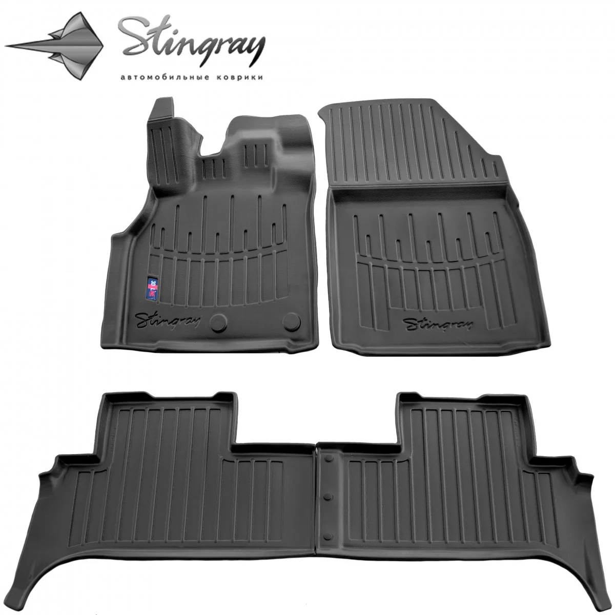 "Auto vloermatten, 3D, precies passend, met hoge rand, polyurethaan, voor Renault Scenic III (2009-2016) image"
