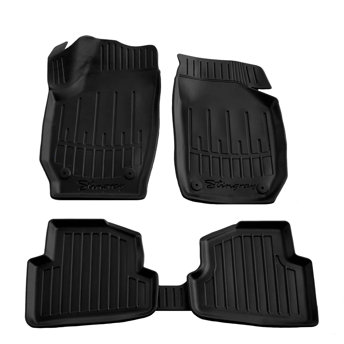 "3D automatten voor SKODA Fabia II (5J) (2007-2014), precies passend, geurloze automatten image"