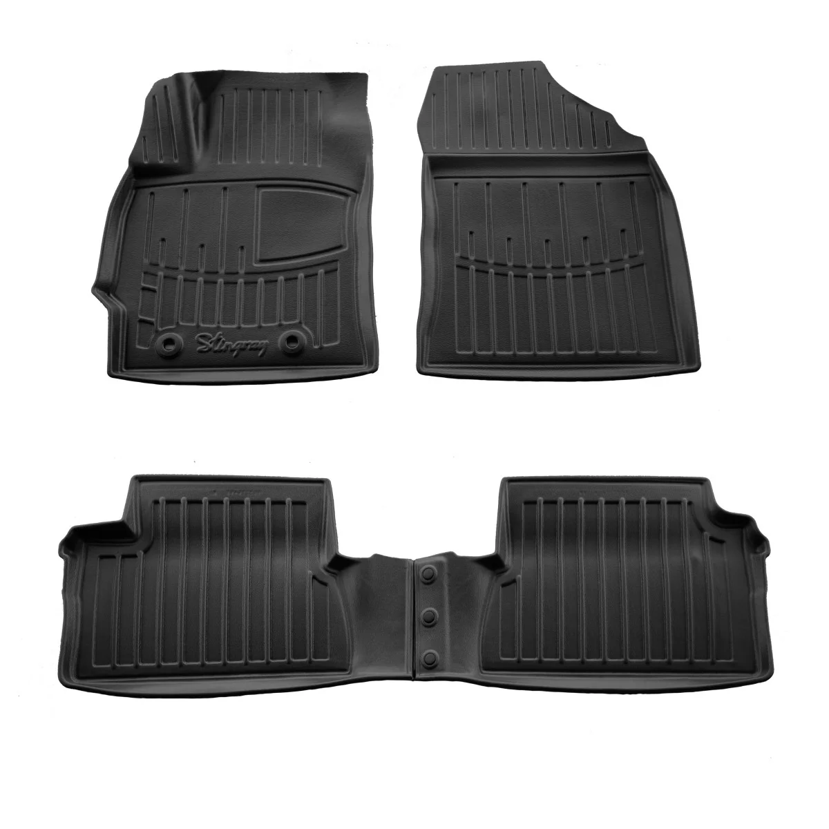 "Autovoetmatten, Toyota Auris E180 (2012-2019), 3D, precies passend, polyurethaan, met hoge rand image"