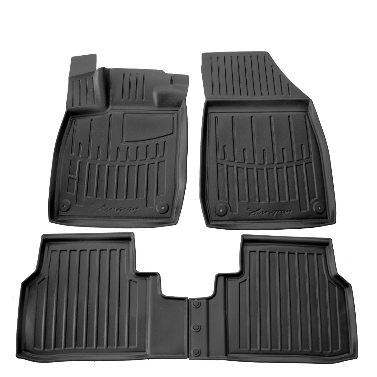 "3D Gummimatten Auto voor Volkswagen ID.4 (2020-...) crozz, pasvorm, polyurethaan, met hoge rand image"