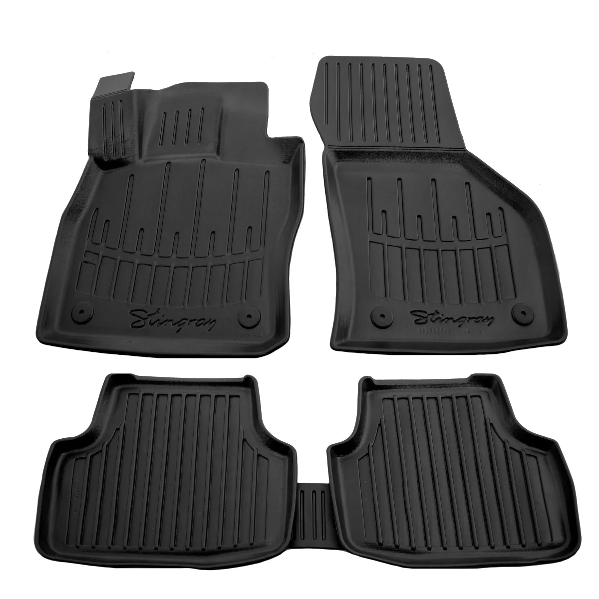 Rubber matten auto, VOLKSWAGEN Jetta VII (A7) (2018-...), 3D, precies passend, polyurethaan, met hoge rand