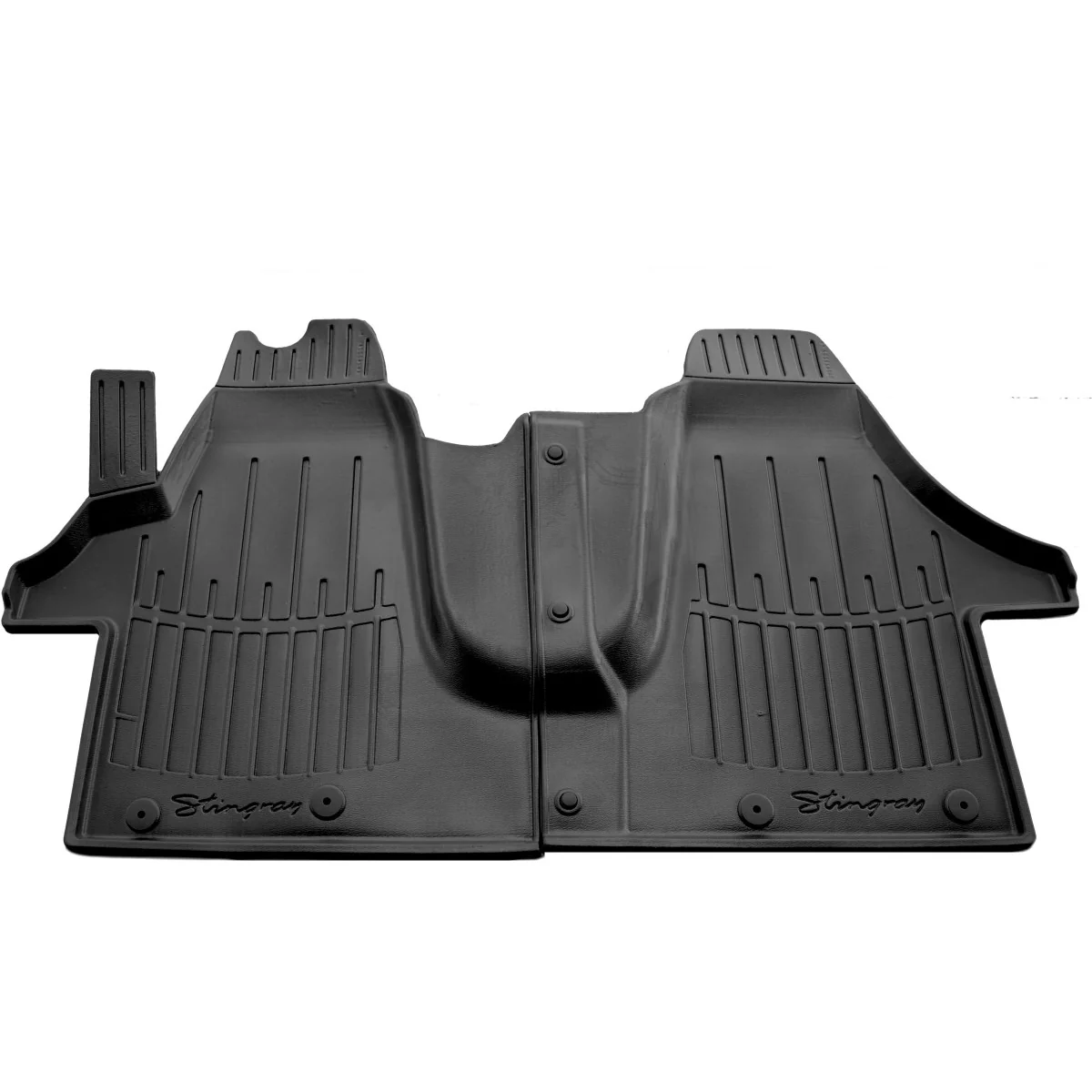 "Autovoetmatten, 3D rubberen matten, perfect passend voor VOLKSWAGEN T6 (1plus2) (2015-2021) image"