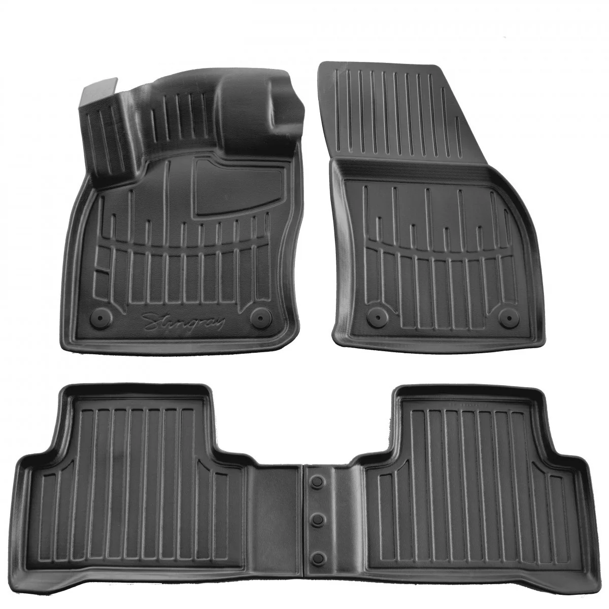"3D Gummimatten Auto für VOLKSWAGEN Touran II (2015-...), passgenaue Autofußmatten image"