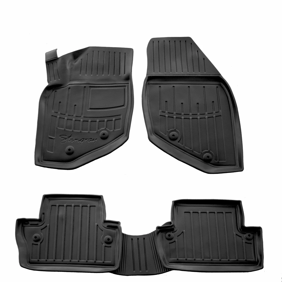 "Automatten Volvo S60, 3D rubbermatten Auto, precies passend, TPE, hoge randen (2001-2009) image"