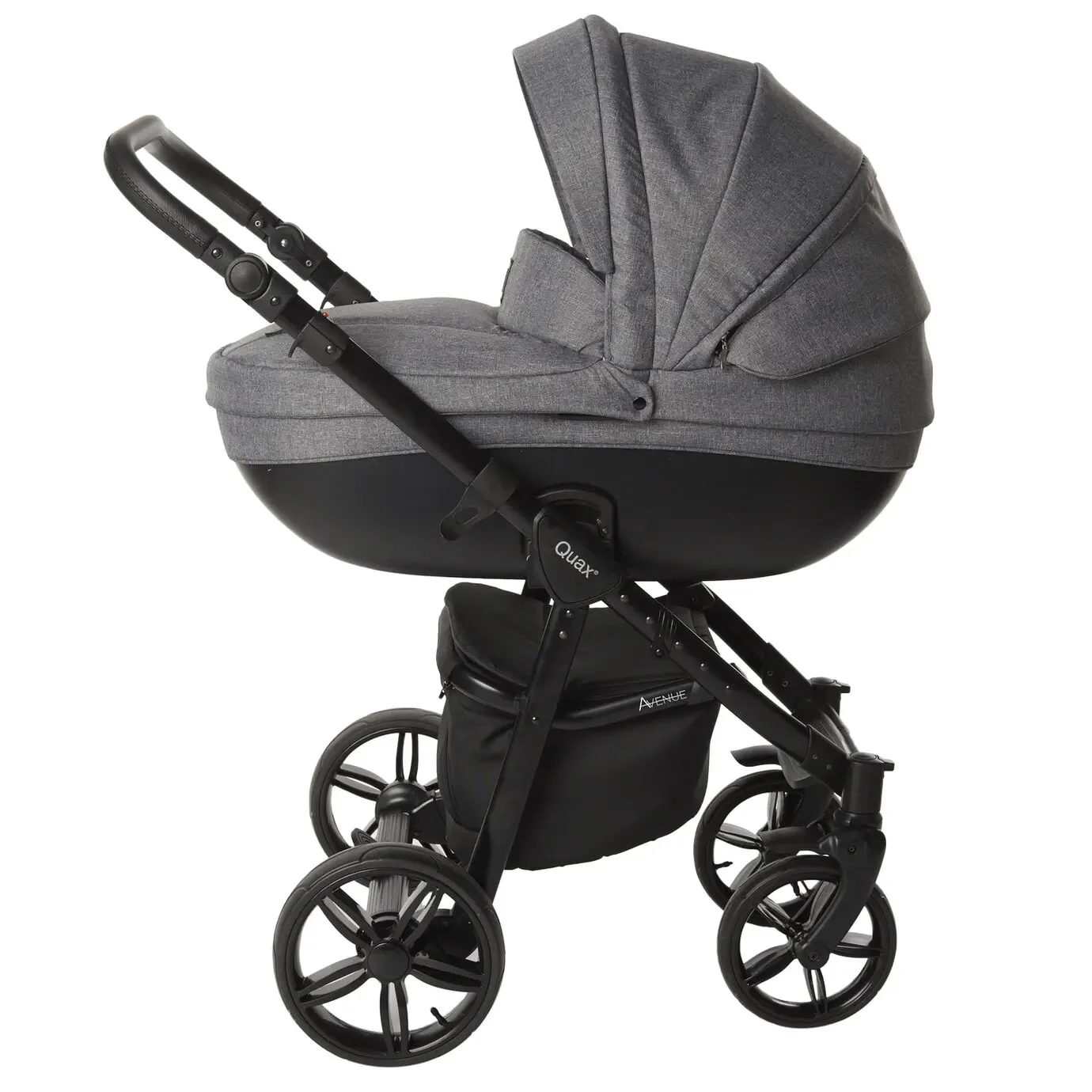 "Quax kinderwagen Avenue, Kleur kinderwagen: Linnen grijs image"