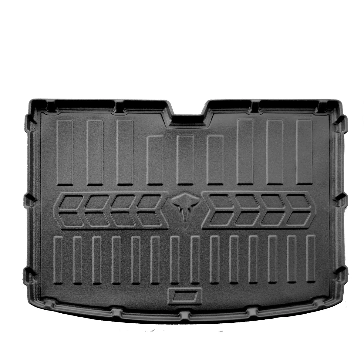 "Kofferbakmat Volvo V40, 2012-2019, 3D, Polyurethaan, passgenaue kofferbak bescherming, onderste kofferbak image"