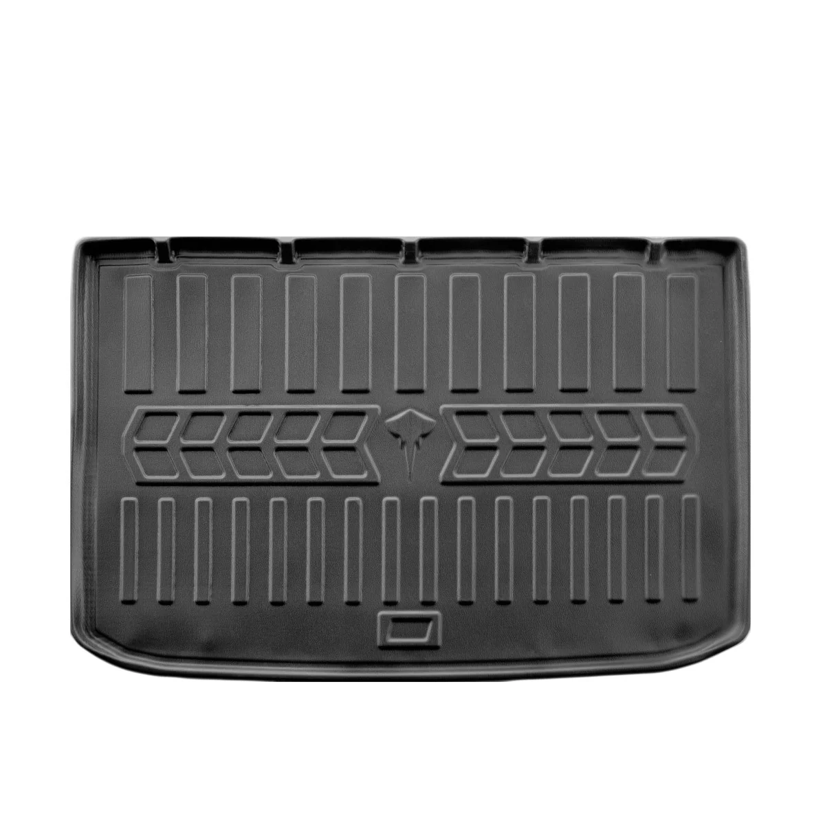 "Kofferbakmat op maat, 3D TPE, waterdicht, precies passend voor Renault Captur II vanaf 2019, zwart image"