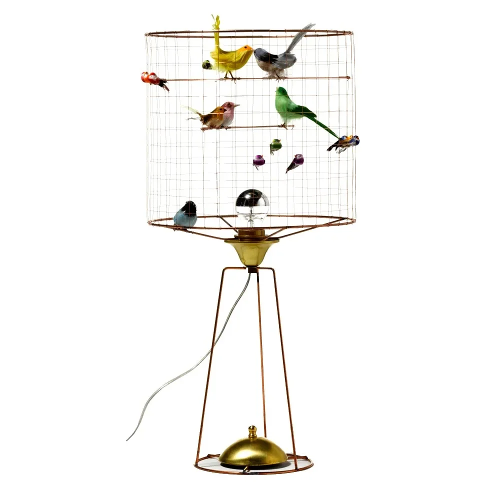 "Challières tafellamp vogelvolière groot image"
